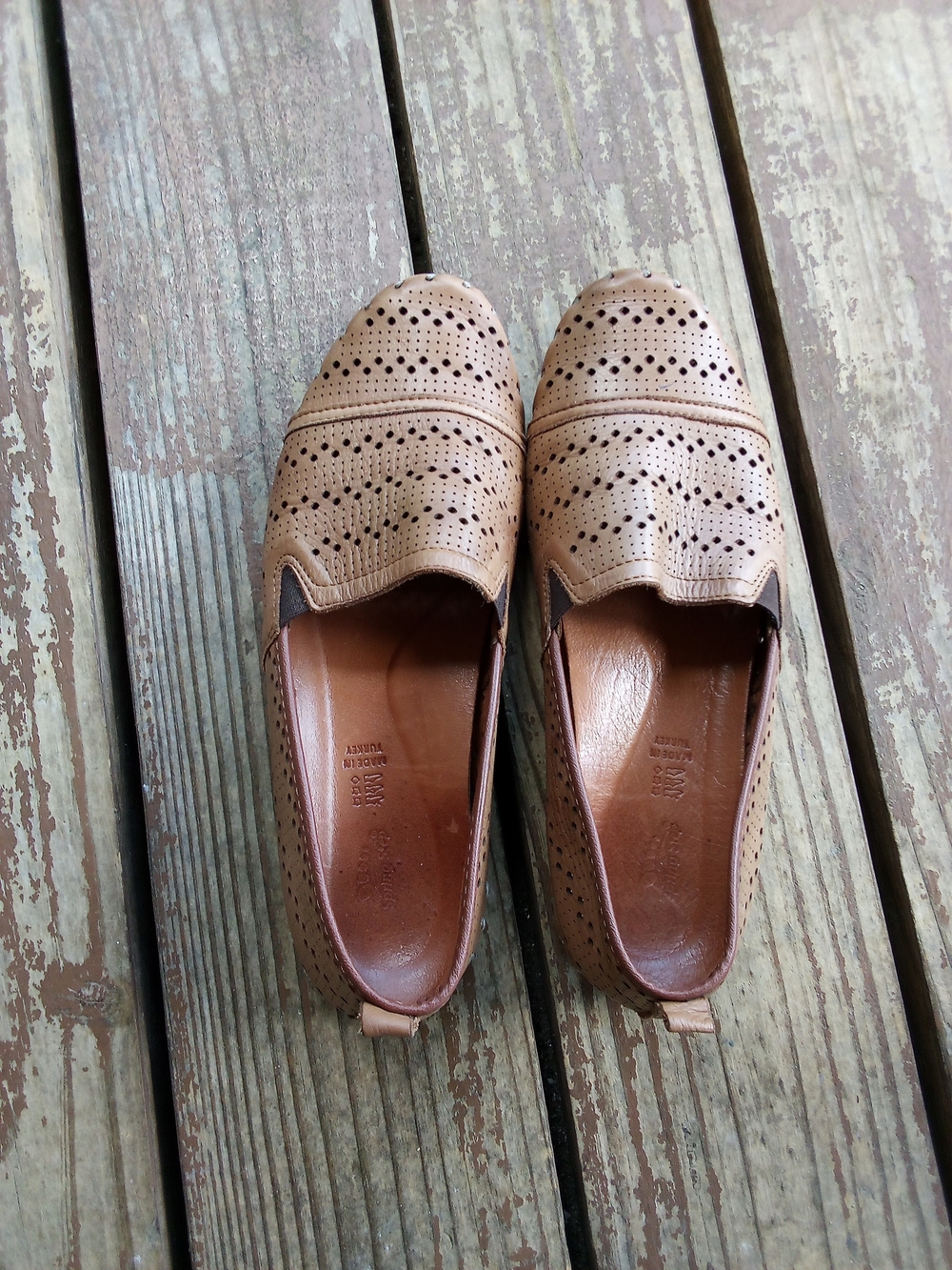 Spring Step Freida Tan Slip-On Flats